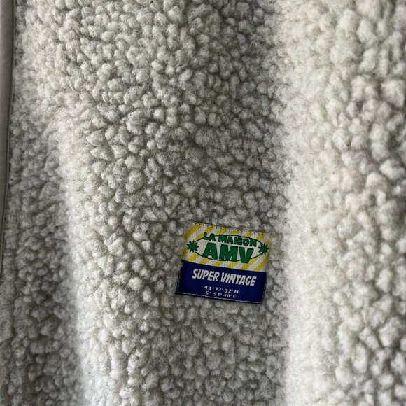 American Vintage Hoktown Mens Jacket Light Grey Polar Melange - Small - Picture 4 of 7